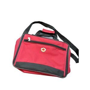 Canadian Traveller Red & Black Travel Bag 15x12.5"